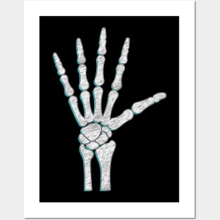 Skeleton Hand Posters and Art